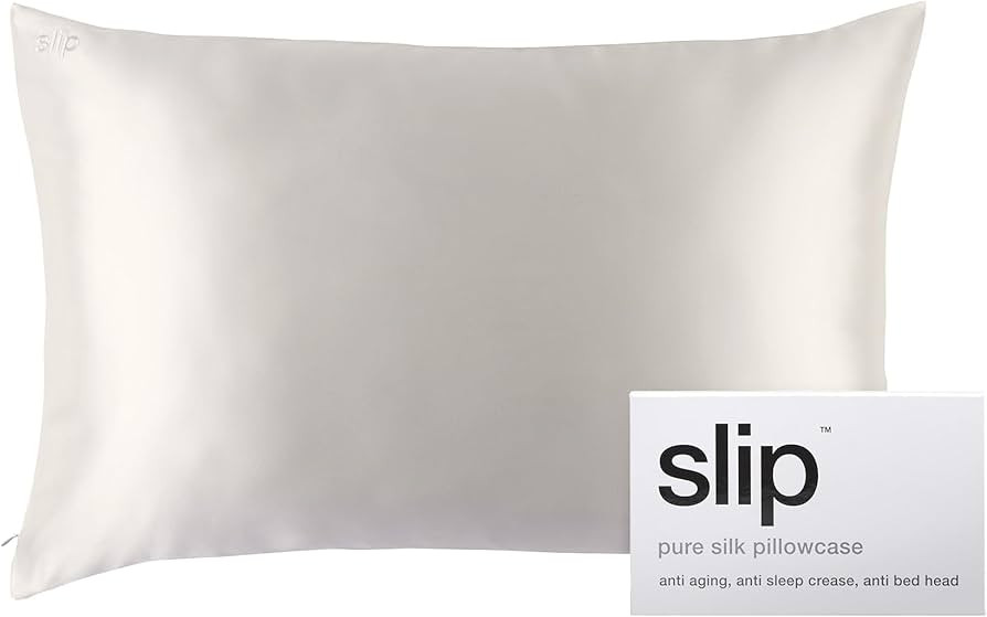 slip The Original Queen Pure Silk Pillow Case - 100% Pure 22 Momme Mulberry Silk - Queen Size Sta... | Amazon (US)