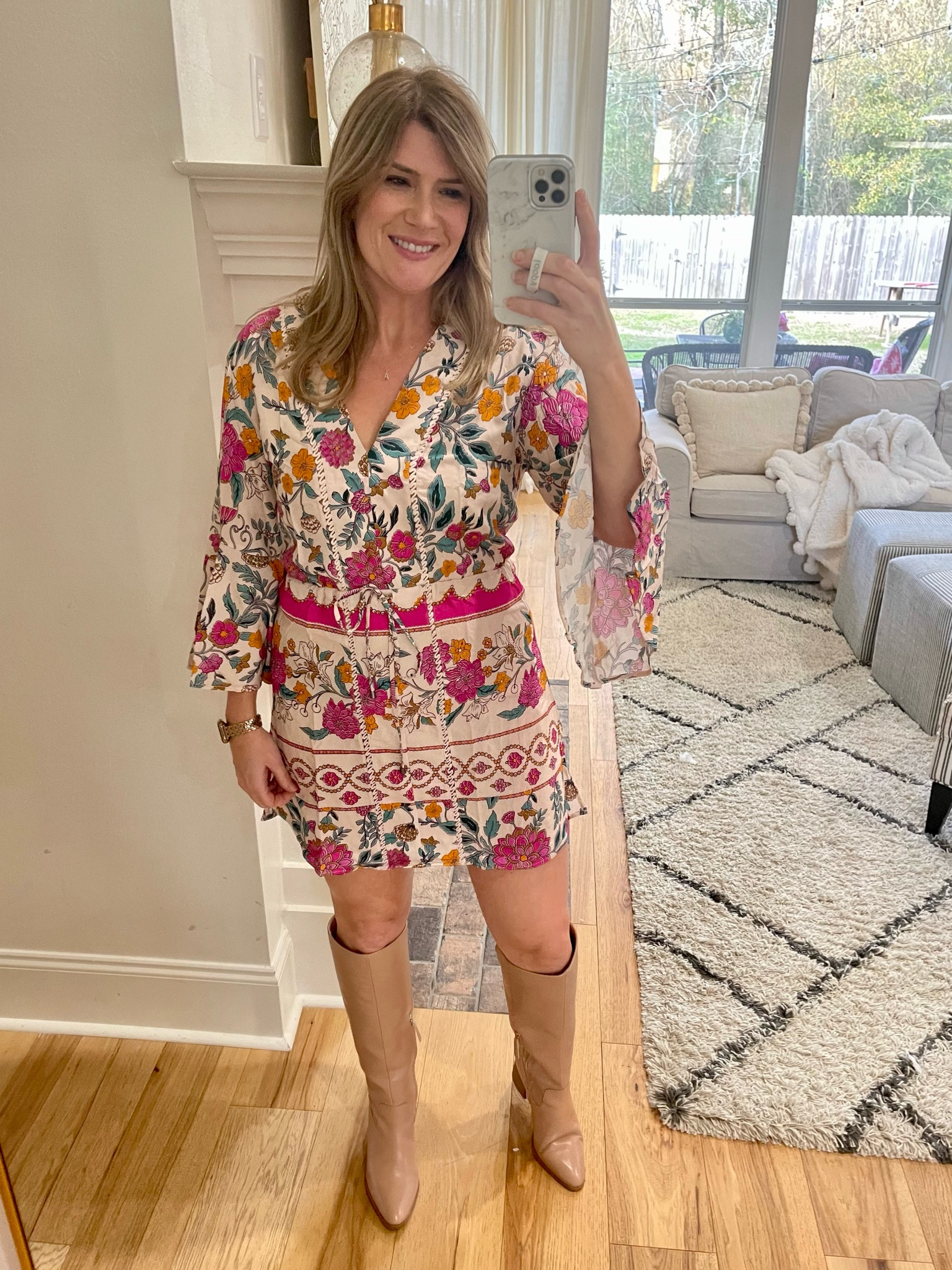 Floral spring dress, perfect for vacation or Valentine’s Day. Wearing a medium. TTS  

#LTKstyletip #LTKmidsize #LTKover40