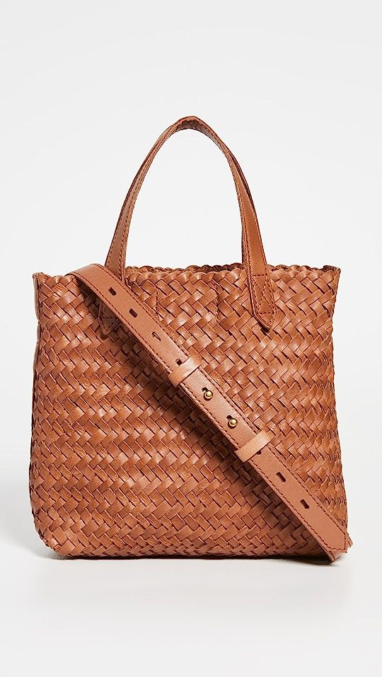 The Small Transport Crossbody: Woven Leather Edition | Shopbop