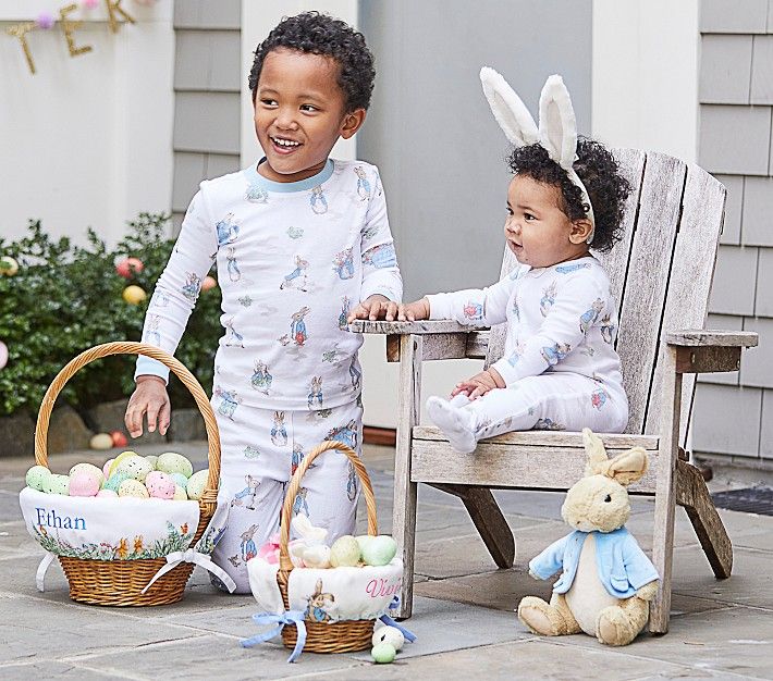 Peter Rabbit™ Organic Family Pajamas Collection | Pottery Barn Kids