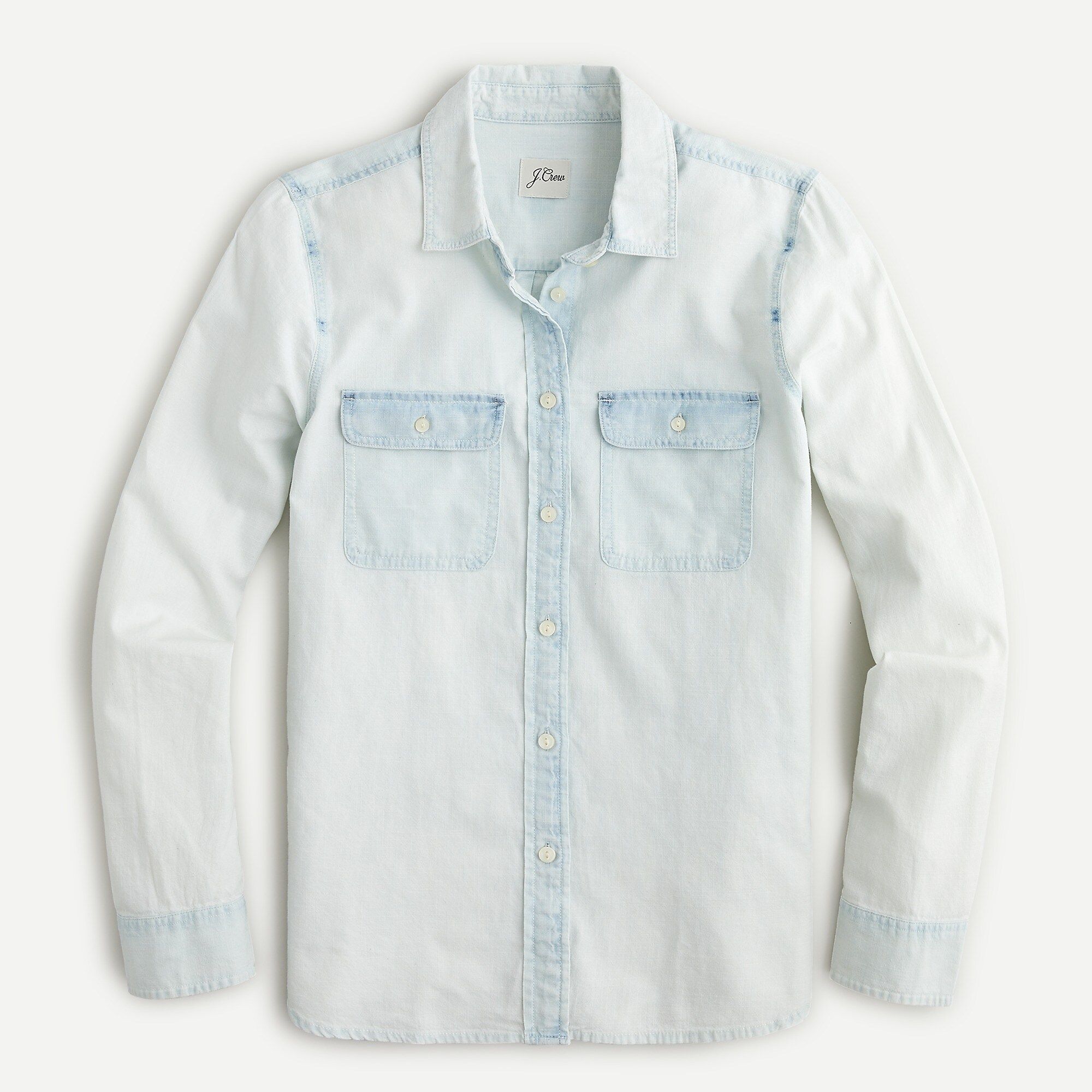 Everyday chambray shirt in bleached-out wash | J.Crew US