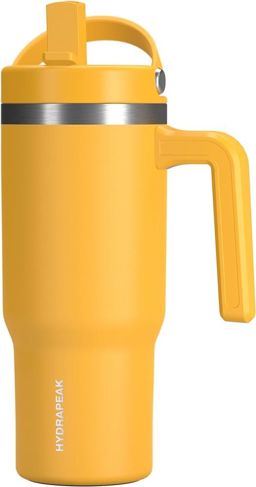 Hydrapeak Kids Voyager 18 oz Tumbler with Handle and Flip-Up Straw Lid | Spill Proof and Leak Res... | Amazon (US)
