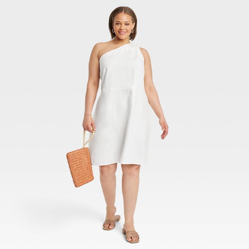 Women's Sleeveless One Shoulder Dress - A New Day™ | Target