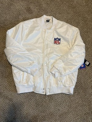 BNWT NFL BOMBER JACKET WHITE SZ XL MEN | eBay US