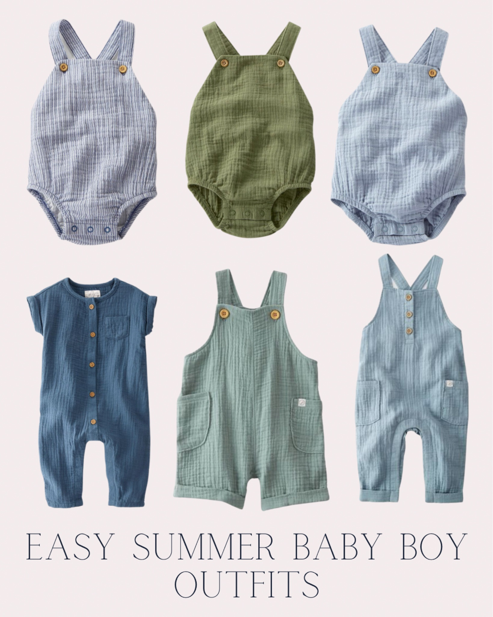Easy Summer Outfit Ideas for baby boys 
Organic cotton gauze ideal for keeping baby cool in warm weather 


Little planet - carters baby - baby boy romper - lightweight baby clothes - blue baby outfit - baby all in one outfit - baby dungarees - baby boy rompers- baby summer onesie - blue baby outfits - summer vacation clothes for baby boy - vacation looks - baby boy fashion and style

#LTKU #LTKbump #LTKbaby