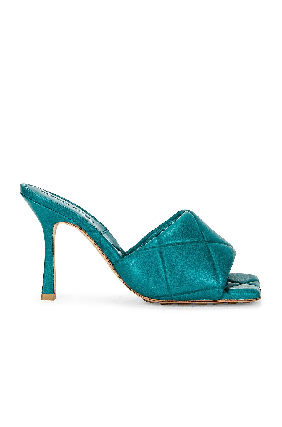 Bottega Veneta BV Rubber Lido Sandals in Green | FWRD 