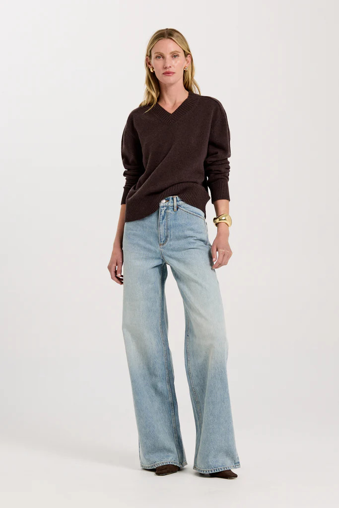 Ines V neck jumper | Henne