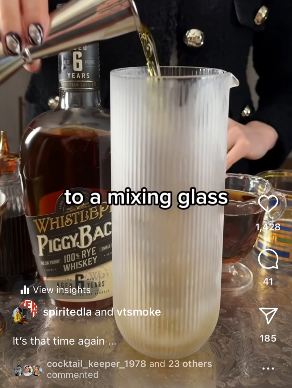 My new favorite martini pitcher seen in my maple walnut old fashioned video. 🍸 

#LTKHome #LTKParties #LTKFindsUnder50