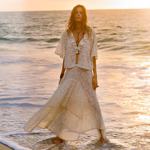 Lux Lisbon Lace Handkerchief Skirt | Spell Designs (USA) Inc