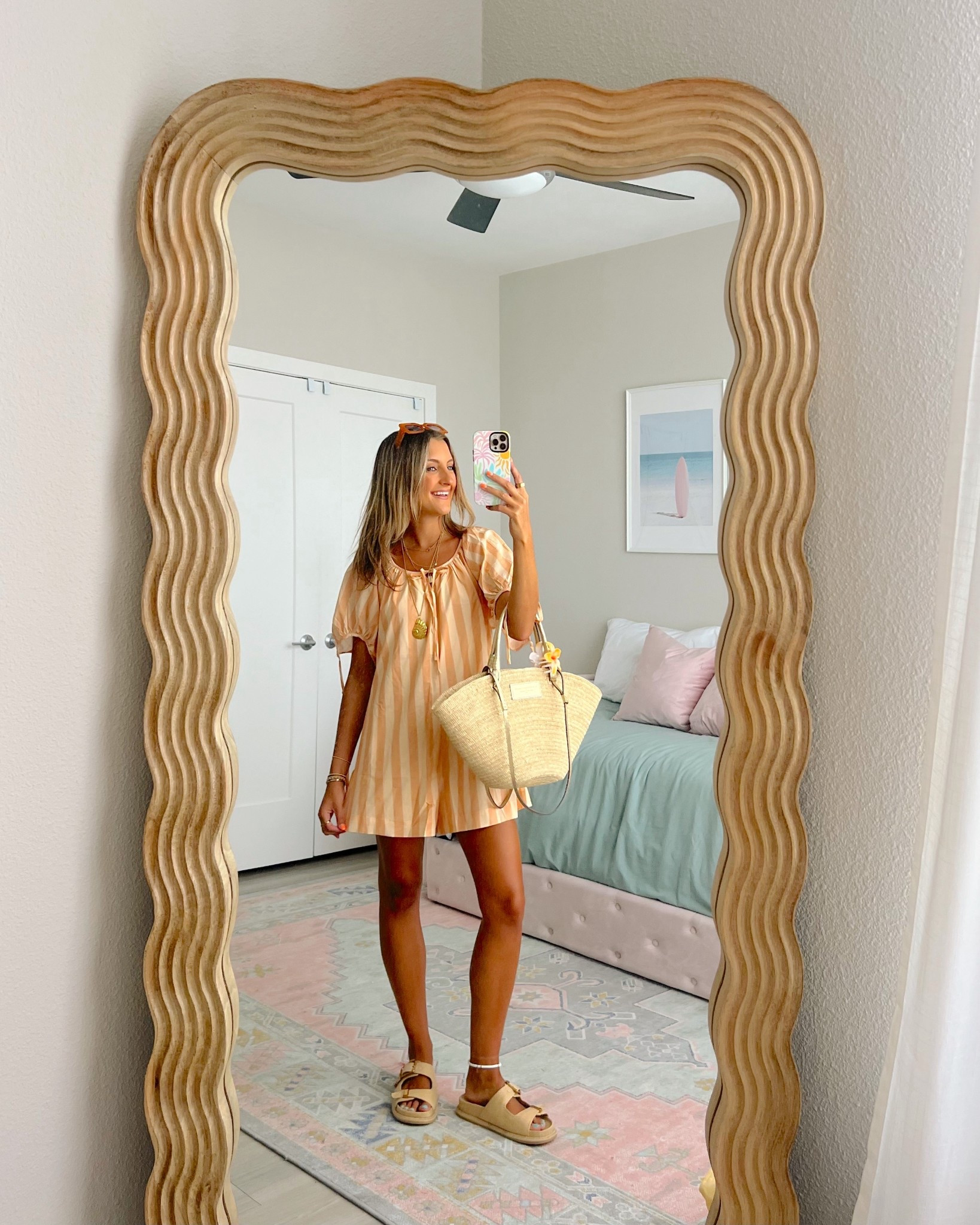 summer vacation outfit. pieces from petal and pup 💗+ this is perfect for vacation 