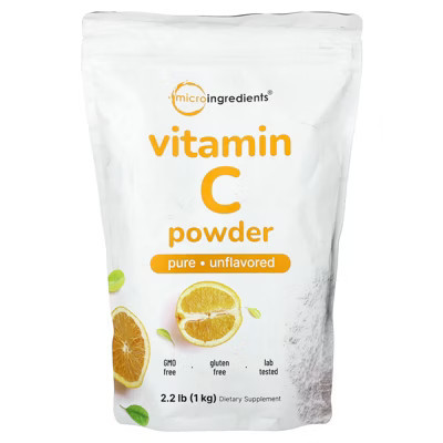 Micro Ingredients Vitamin C Powder, Unflavored, 2.2 lbs (1 kg) | Target
