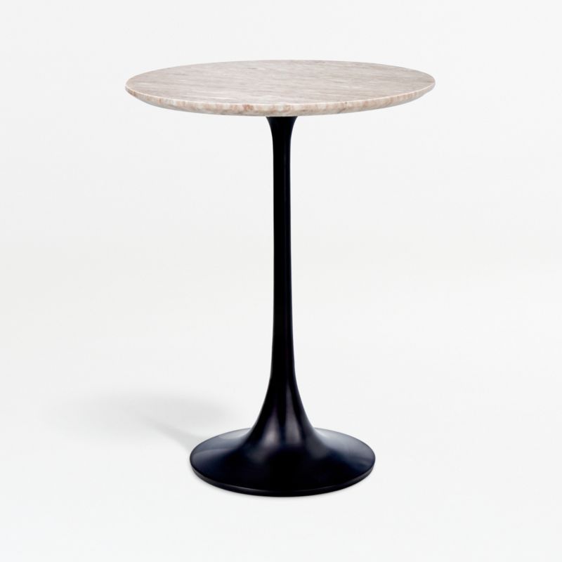 Nero Brown Marble Round Accent Table + Reviews | Crate & Barrel | Crate & Barrel