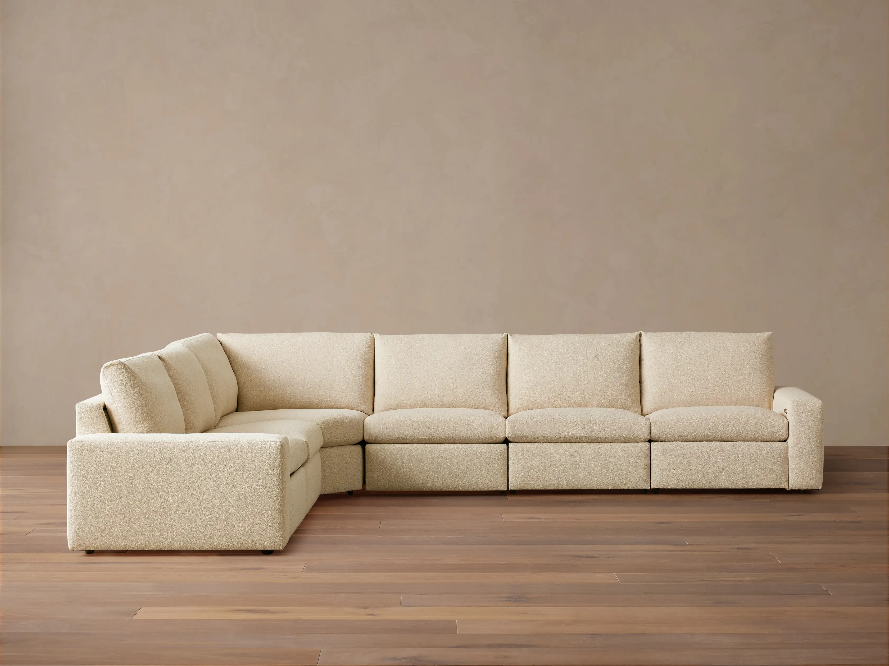 Kipton Wide Arm Six Piece Motion Sectional | Arhaus