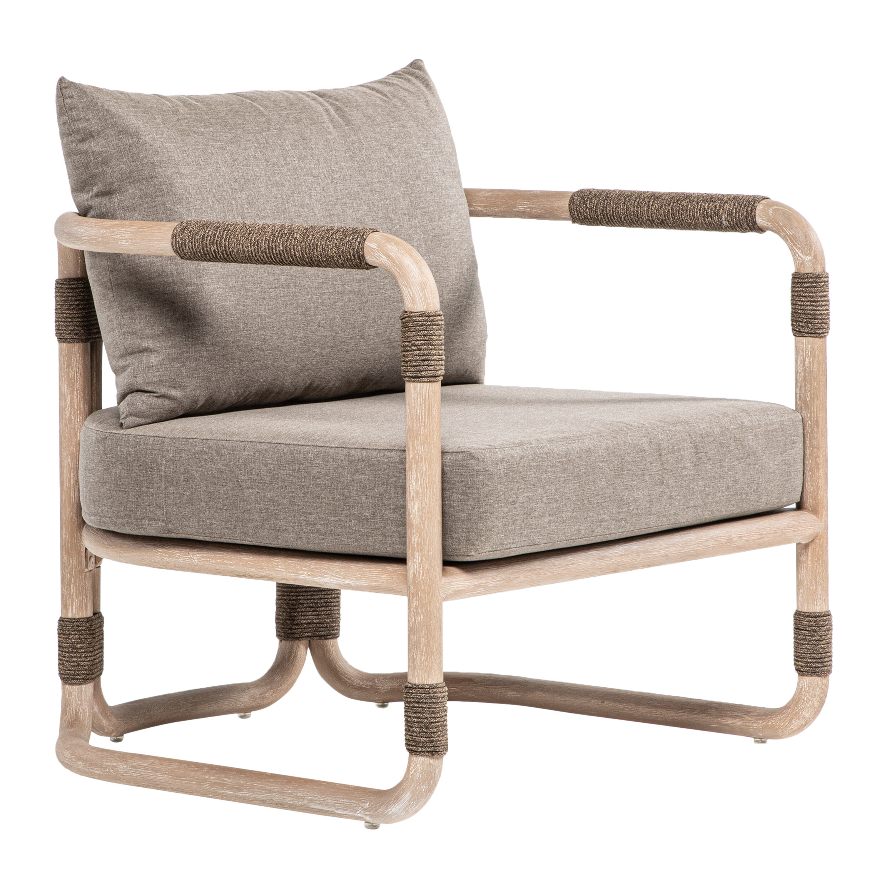 Halo Brown Rope and Eucalyptus Outdoor Chair | World Market