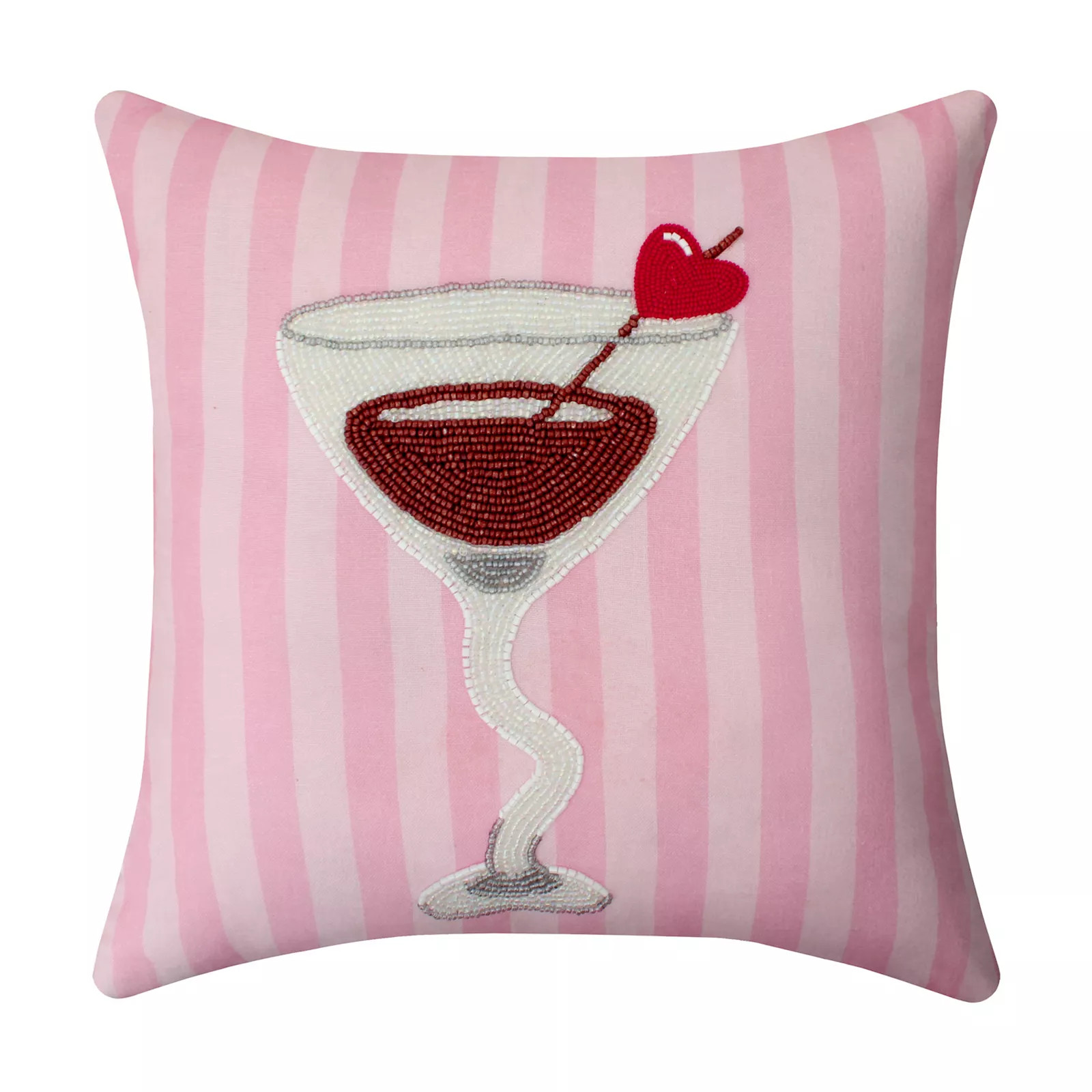 Celebrate Together™ Valentine's Day Pink Martini Decorative Throw Pillow | Kohl's