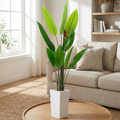 5.6 FT Artificial Bird of Paradise Plant – Artificial Tree, Realistic Faux Indoor Plant with Bendable Boughs for Home Décor | Target
