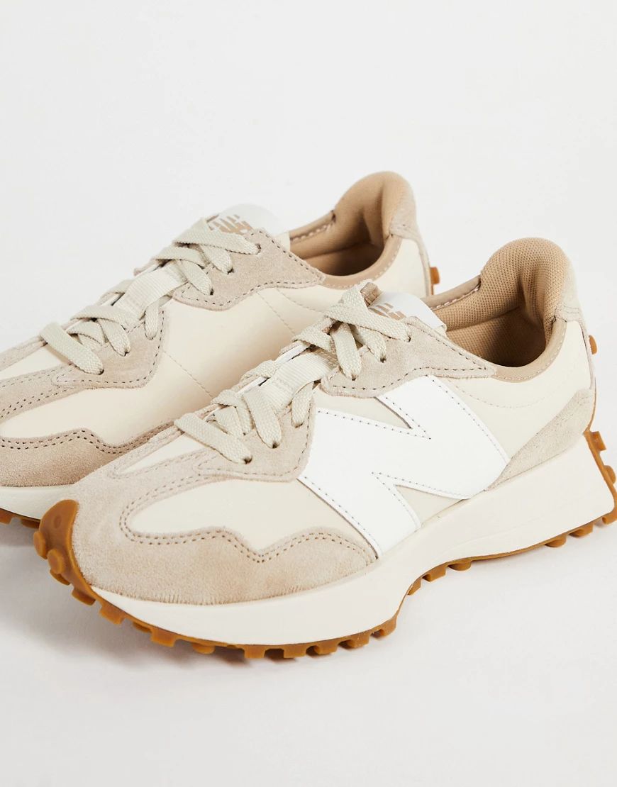 New Balance 327 trainers in oatmeal and white-Neutral | ASOS (Global)
