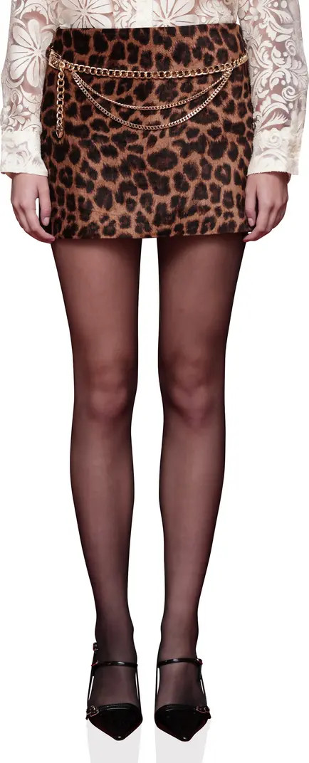 Avec Les Filles Leopard Print Miniskirt | Nordstrom | Nordstrom