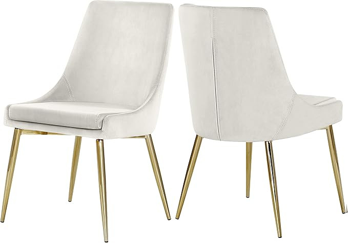 Meridian Furniture Karina Collection Modern | Contemporary Velvet Upholstered Dining Chair with S... | Amazon (US)