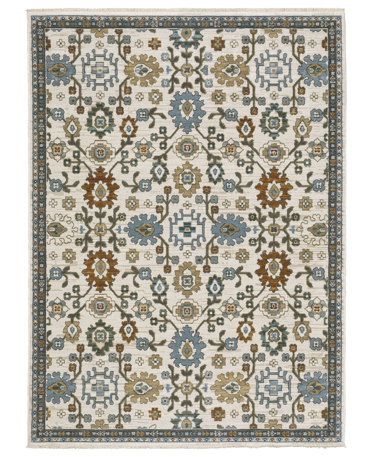 Oriental Weavers Keira KEI02 7'10"x10'10" Area Rug - Ivory | Macy's