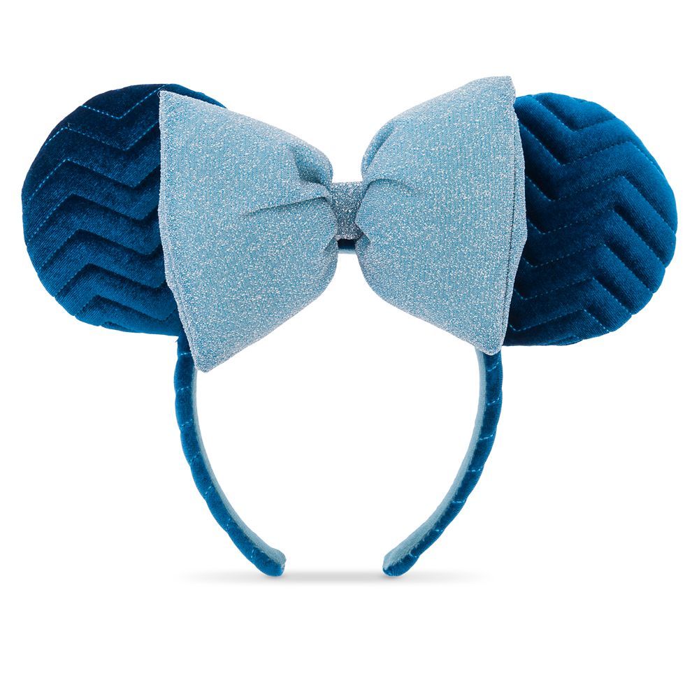 Minnie Mouse Quilted Ear Headband with Bow – Azul Blue | shopDisney | Disney Store