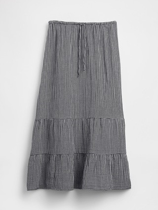 Cotton Gauze Tiered Easy Maxi Skirt | Gap (US)