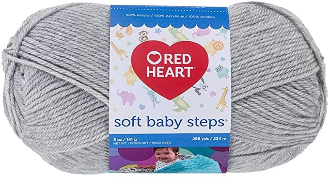 Red Heart Soft Baby Steps Yarn, Elephant | Amazon (US)