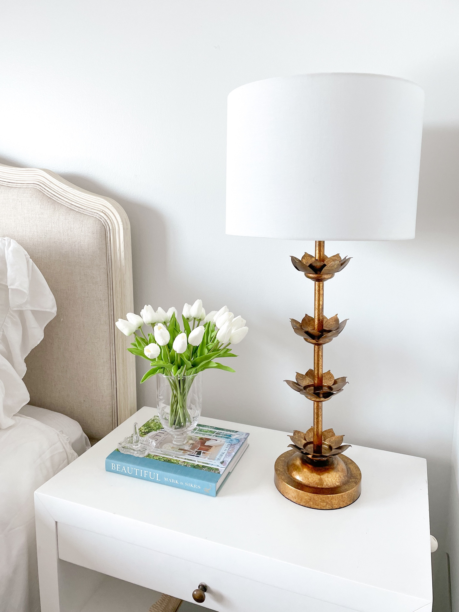 I fell in love with these lamps with the idea of them on a beautiful credenza in a house one day but for now they’ll be our bedside lamps! There’s some that are $800+ for one and these are $220 for a pair! STEAL 🌼

#LTKhome