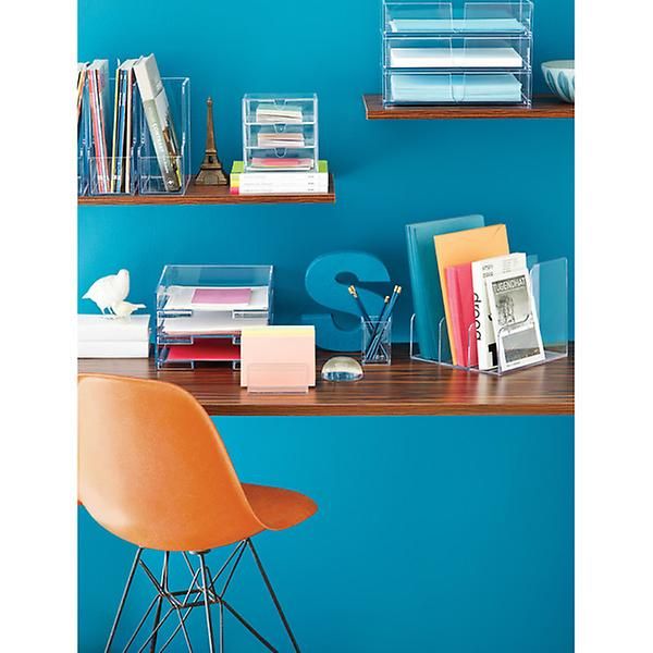 Palaset Clear Stackable Letter Tray | The Container Store