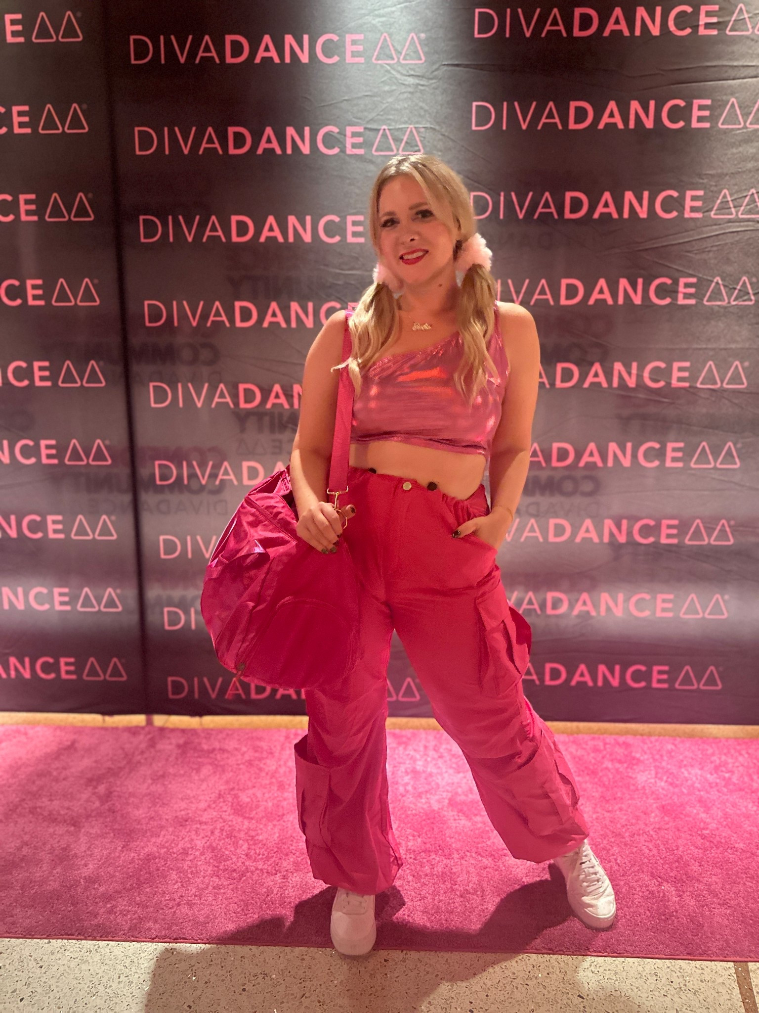 Hip Hop Barbie Costume 💕
Day 11 of 15 Days of Halloween! My look was inspired by the 2002 “Dance ‘n Flex” Barbie 💖 pink cargos, metallic top, fluffy hair ties, and all the Y2K energy. Linked all the pieces to recreate this fun throwback look! #LTKCostumeIdeas #Barbiecore 

#LTKMidsize #LTKSeasonal #LTKHalloween