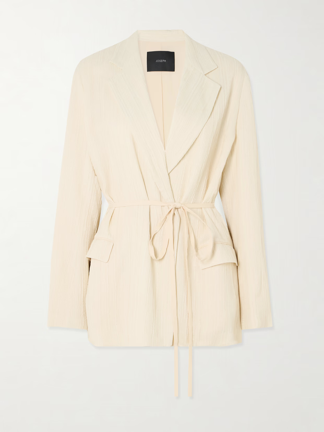 Joseph - Gibellina Amelot Belted Jacquard Blazer - Cream | NET-A-PORTER (UK & EU)