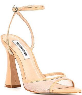 Steve Madden Beki-M Mesh Sculptural Heel Dress Sandals - 10 | Dillard's