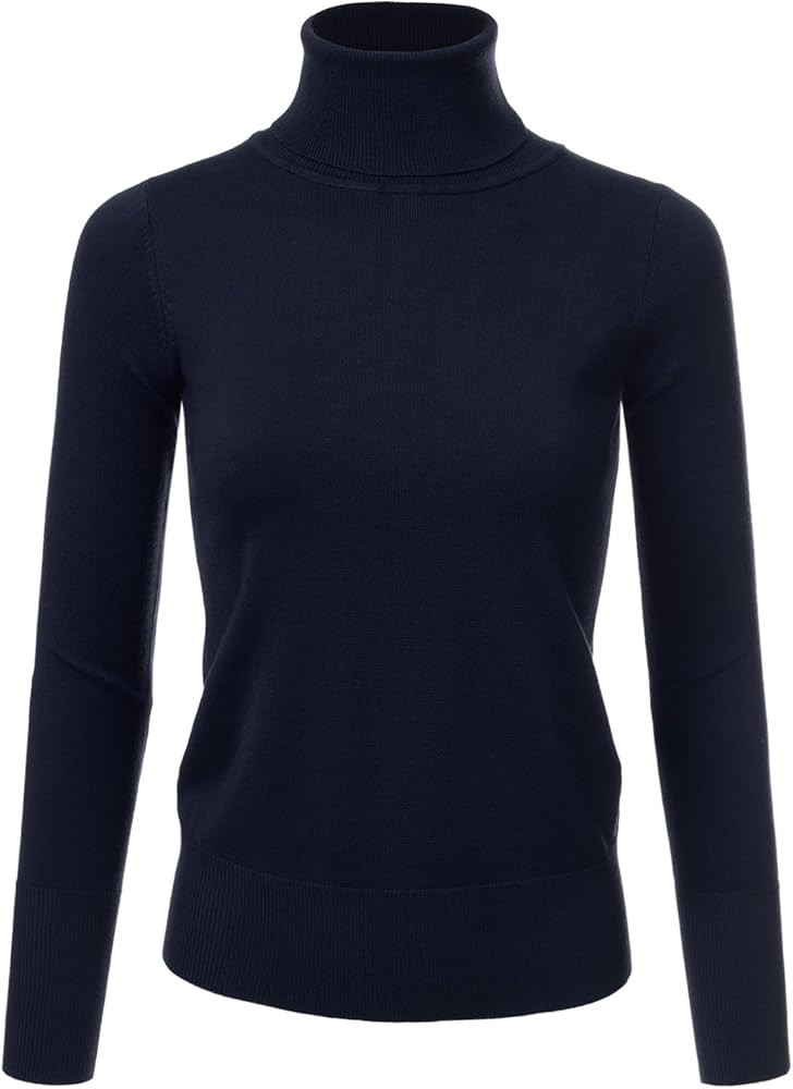 JJ Perfection Stretch Soft Knit Sweater Turtle Neck Long Sleeve Casual Lightweight Pullover Sweat... | Amazon (US)
