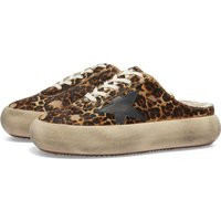 Golden Goose Women's Space Sneaker Sabot Sneakers in Beige/Black Leo, Size UK 5 | END. Clothing | End Clothing (US & RoW)