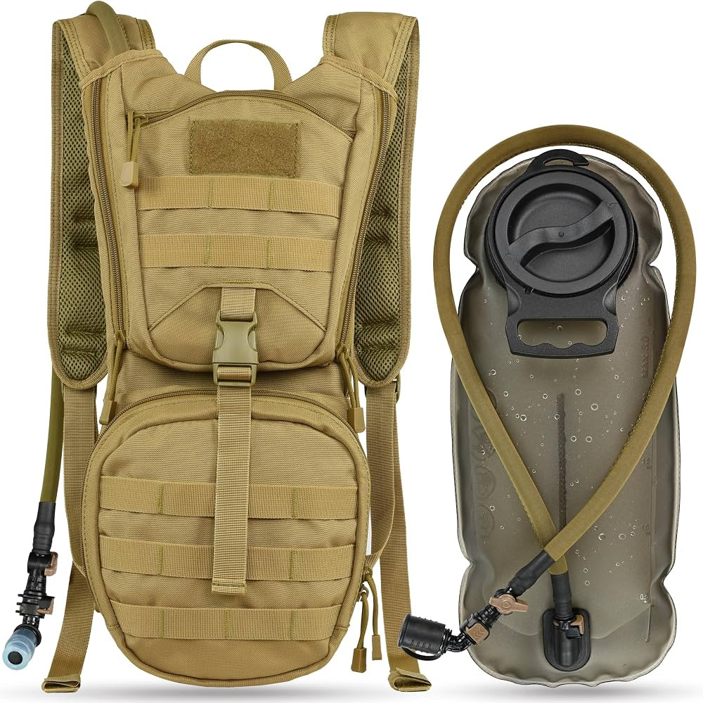 MARCHWAY Tactical Molle Hydration Pack Backpack with 3L TPU Water Bladder, Military Daypack for C... | Amazon (US)