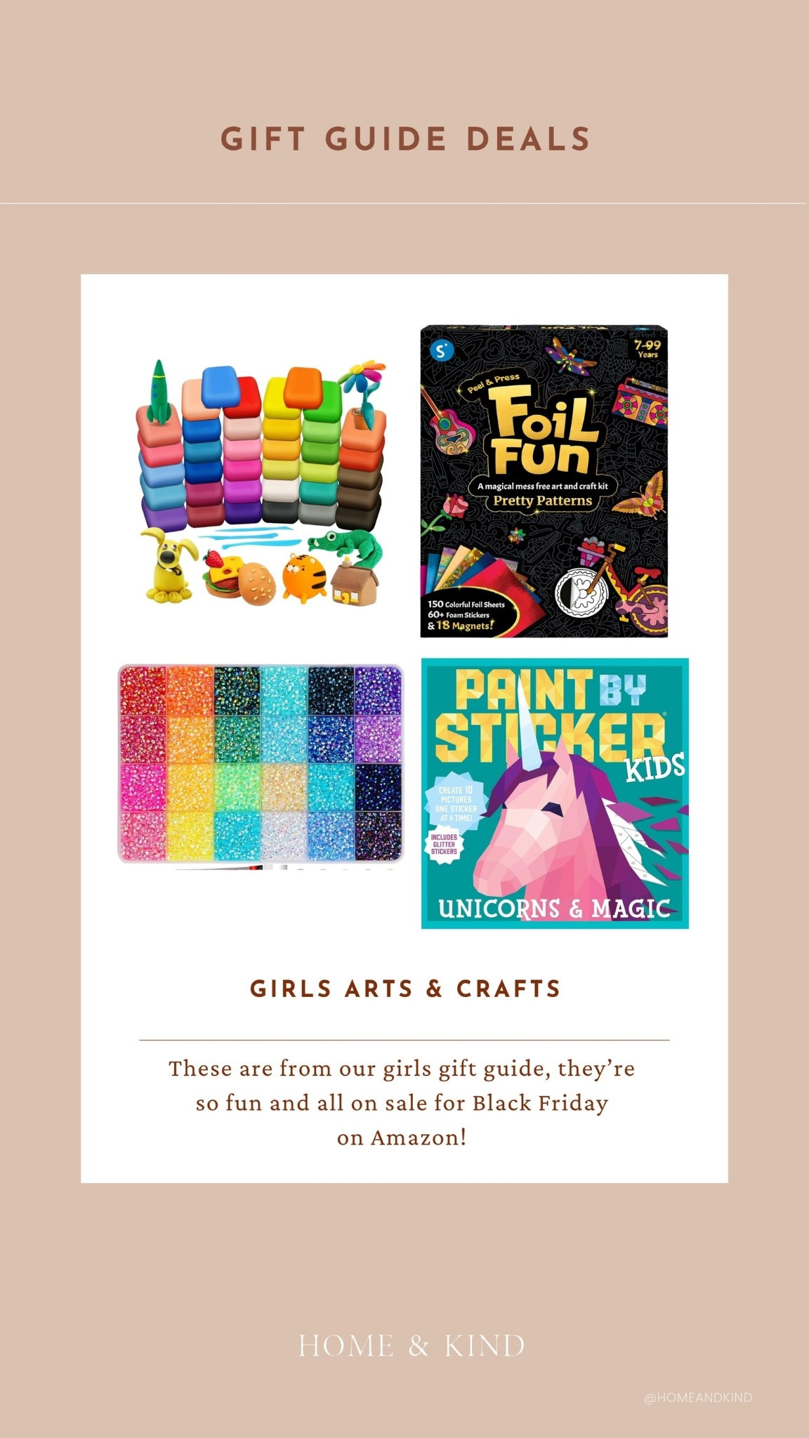 #ad Grab some fun arts and crafts while they’re on sale! These make great Christmas gifts but also things to have on hand all year long for a quick grab-and-go birthday party gift.

@amazon #founditonamazon #WinterFavorites2025

#LTKGiftGuide #LTKCyberWeek #LTKHoliday