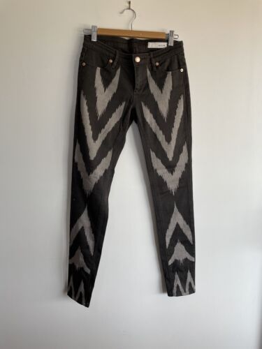Sass & Bide "Playman" Black & Beige Skinny Jeans | eBay AU