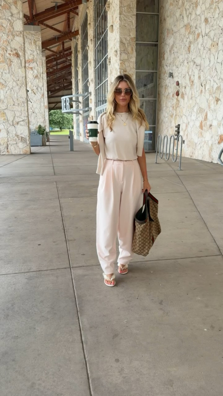 Conference outfit!
Revolve top
Walmart pants 
Macys heels 
Gucci tote

#LTKootd #LTKOver40 #LTKWorkwear