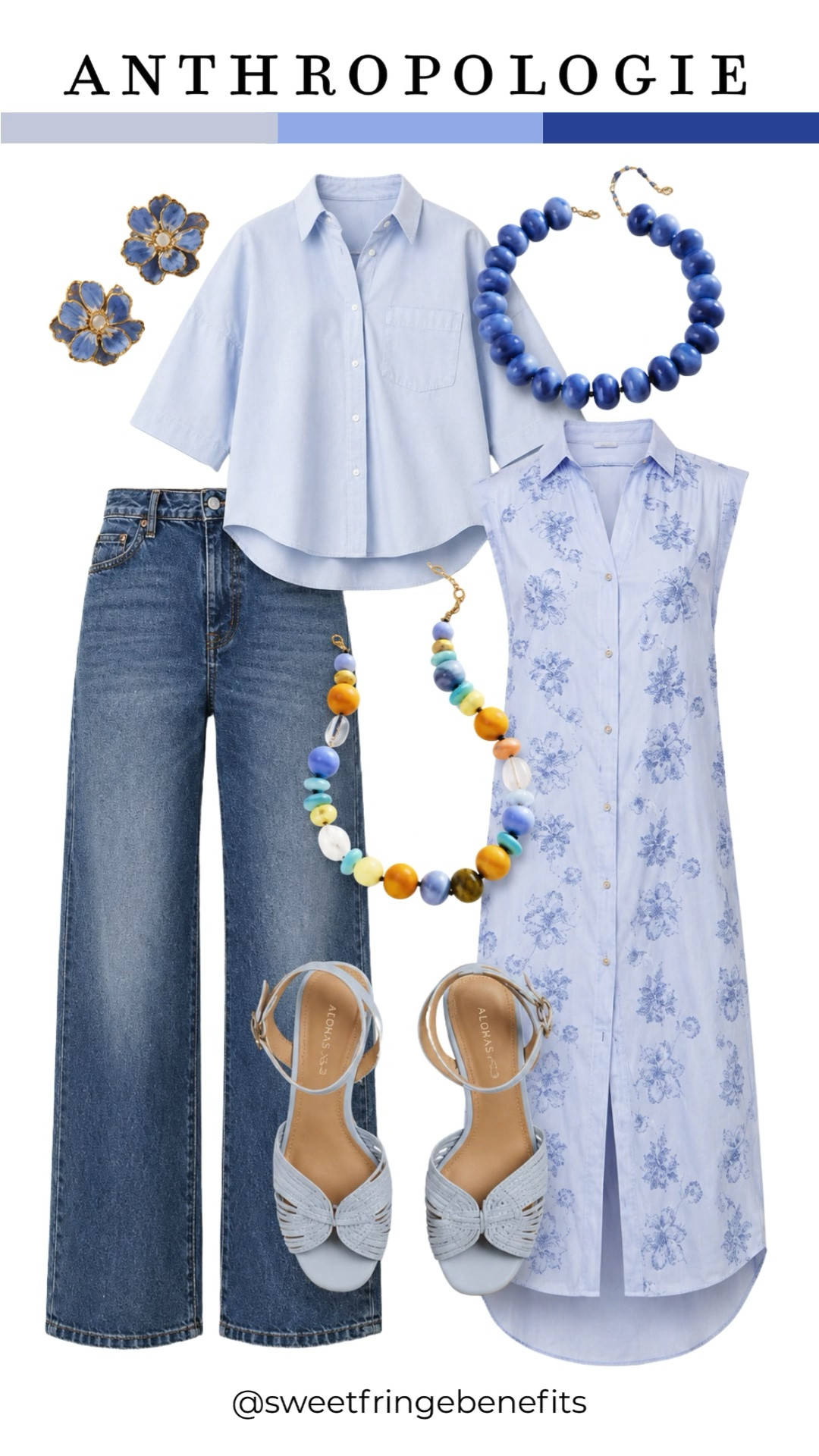 Anthropologie's sale is the perfect excuse to refresh your wardrobe. Save 20% off orders of $100+ with code NANETTE20 (6/25–6/28). I'm loving these soft blue pieces—from the classic button-down and effortless floral shirt dress to the wide-leg jeans and statement accessories. They're timeless styles you'll wear all season long.

💡 LTK MADE EASY
❤️ Heart = Support my posts!
🔖 Save = Get sale & restock alerts
📋 Lists = Keep favorites organized
📲 Share = Send lists and products to a friend. Hello, Christmas List!
💬 Comment = Ask me anything about sizing or styling. :-)

#LTKootd #LTKOver40 #LTKSaleAlert