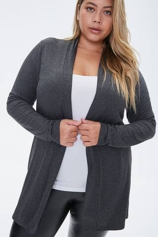 Plus Size Open-Front Cardigan | Forever 21 (US)