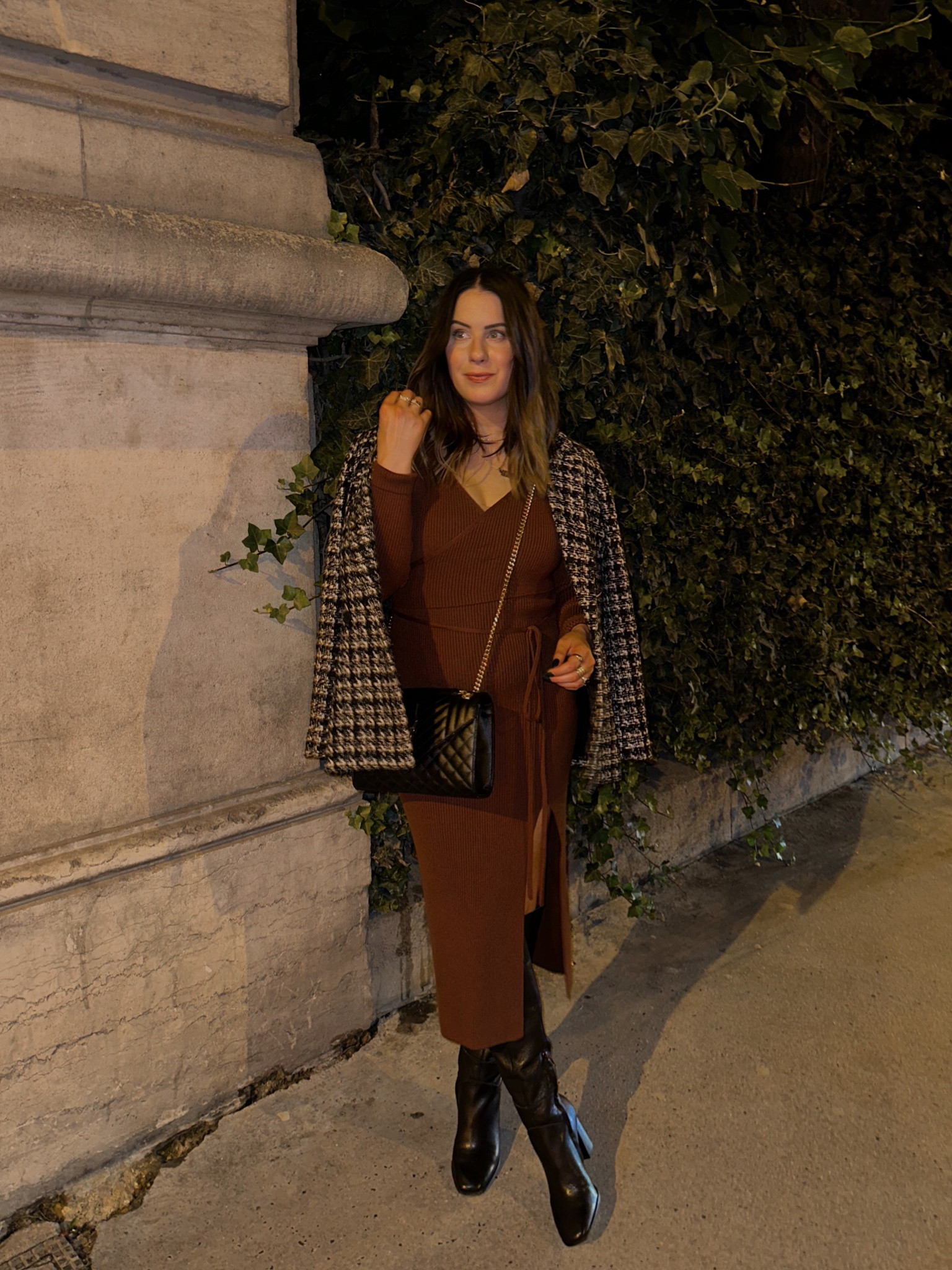 Fall date night outfit - sp dress, xs blazer, boots tts 

Thanksgiving outfit holiday outfit 

#LTKHoliday #LTKSeasonal #LTKshoecrush