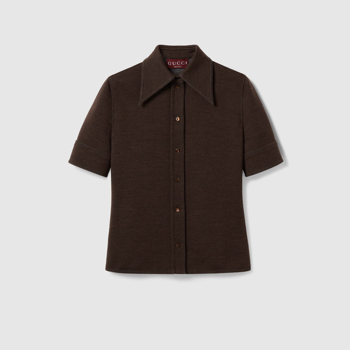 Gucci - Wool cotton jersey shirt | Gucci (UK)
