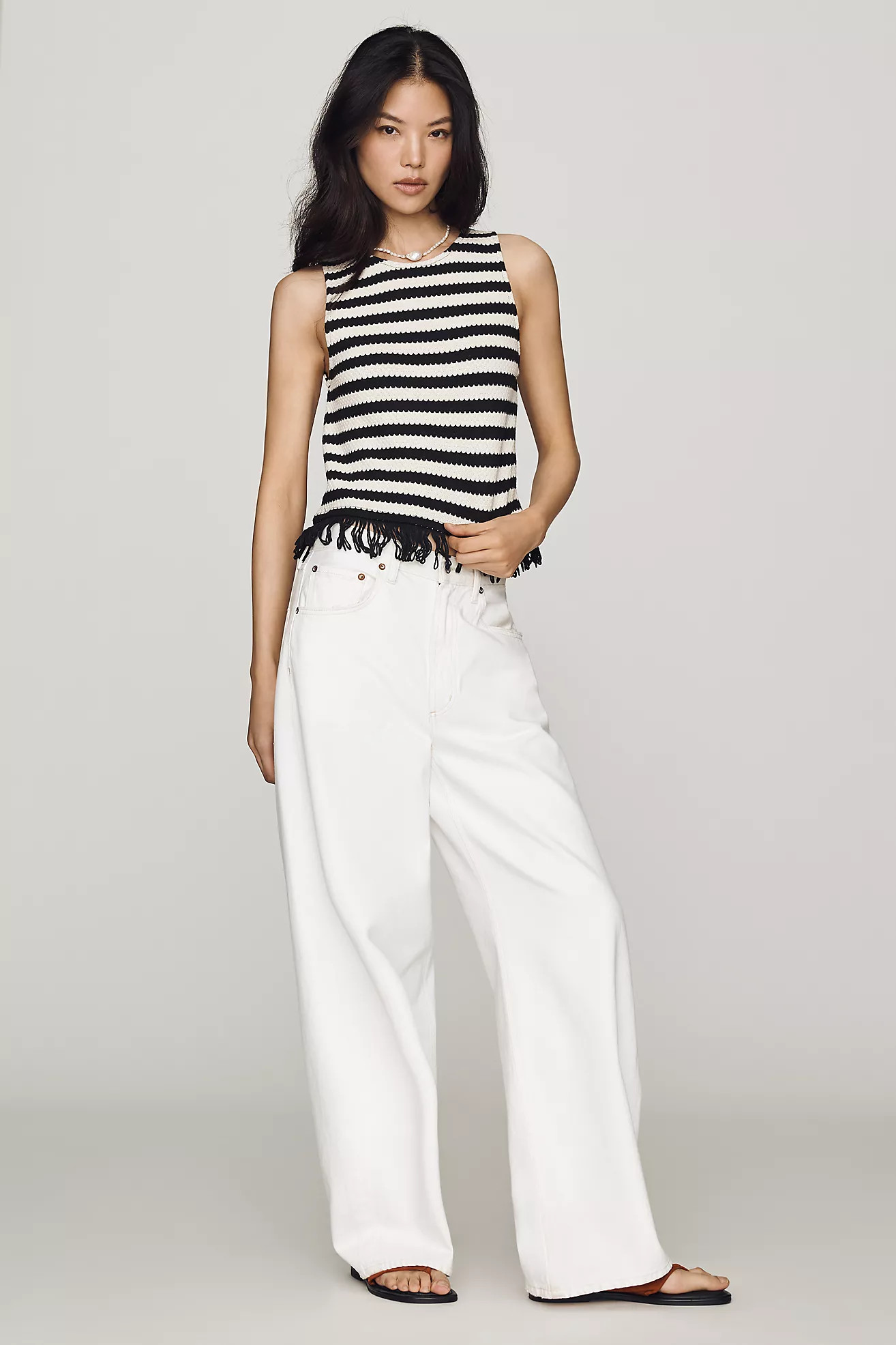 Maeve Fringe-Hem Tank | Anthropologie (US)