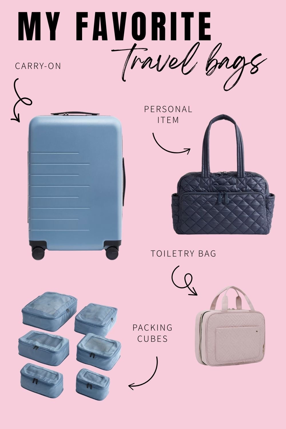 These are the bags I always travel with!

#LTKTravel
