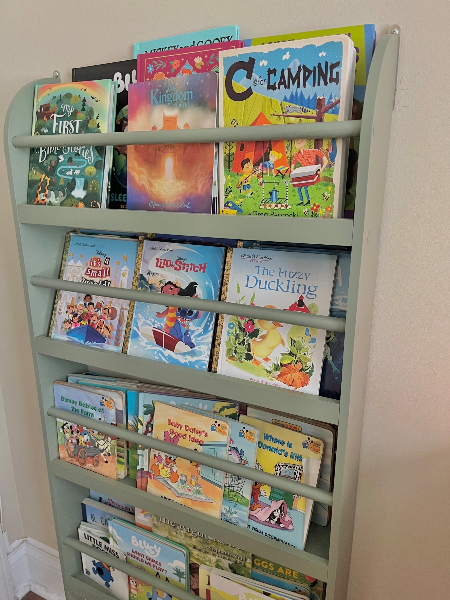 This bookshelf fits behind the door and save so much space! Holds a lot of books and makes everything easily accessible for my toddler 📚

#LTKBaby #LTKFamily #LTKKids