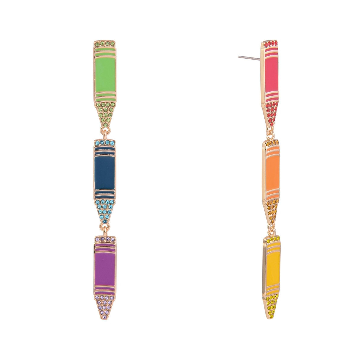 Hallmark Multi Color Crayon Earrings - Multi | Macy's