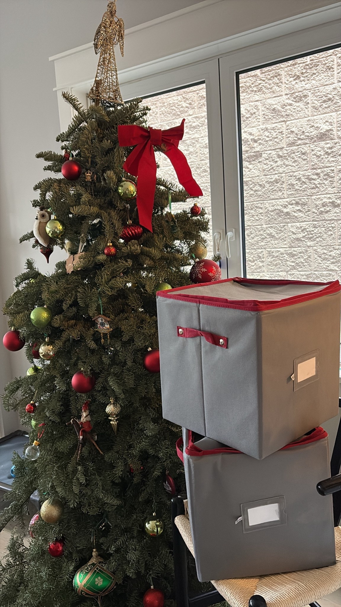 All Christmas ornaments, wrapping paper, and decorations have matching boxes for easy storage! 

#LTKHome #LTKHoliday #LTKdayinmylife