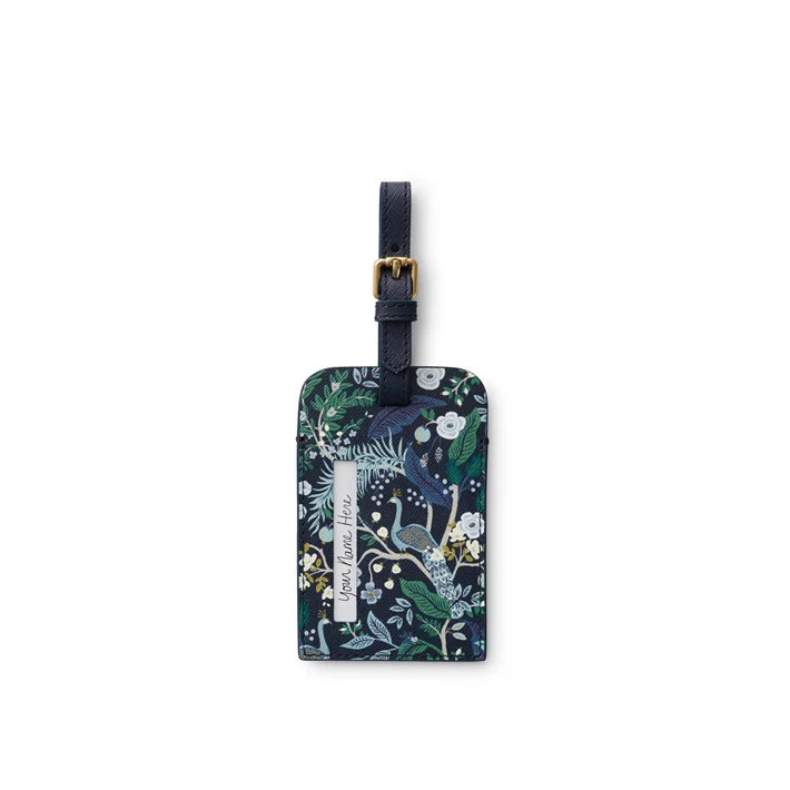 Peacock Luggage Tag | Modern Locke