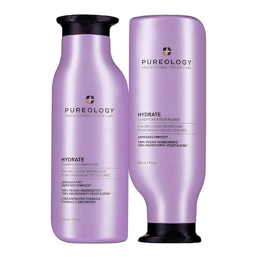 Pureology Hydrate Moisturizing Shampoo and Conditioner Set | Softens and Deeply Hydrates Dry Hair... | Amazon (US)