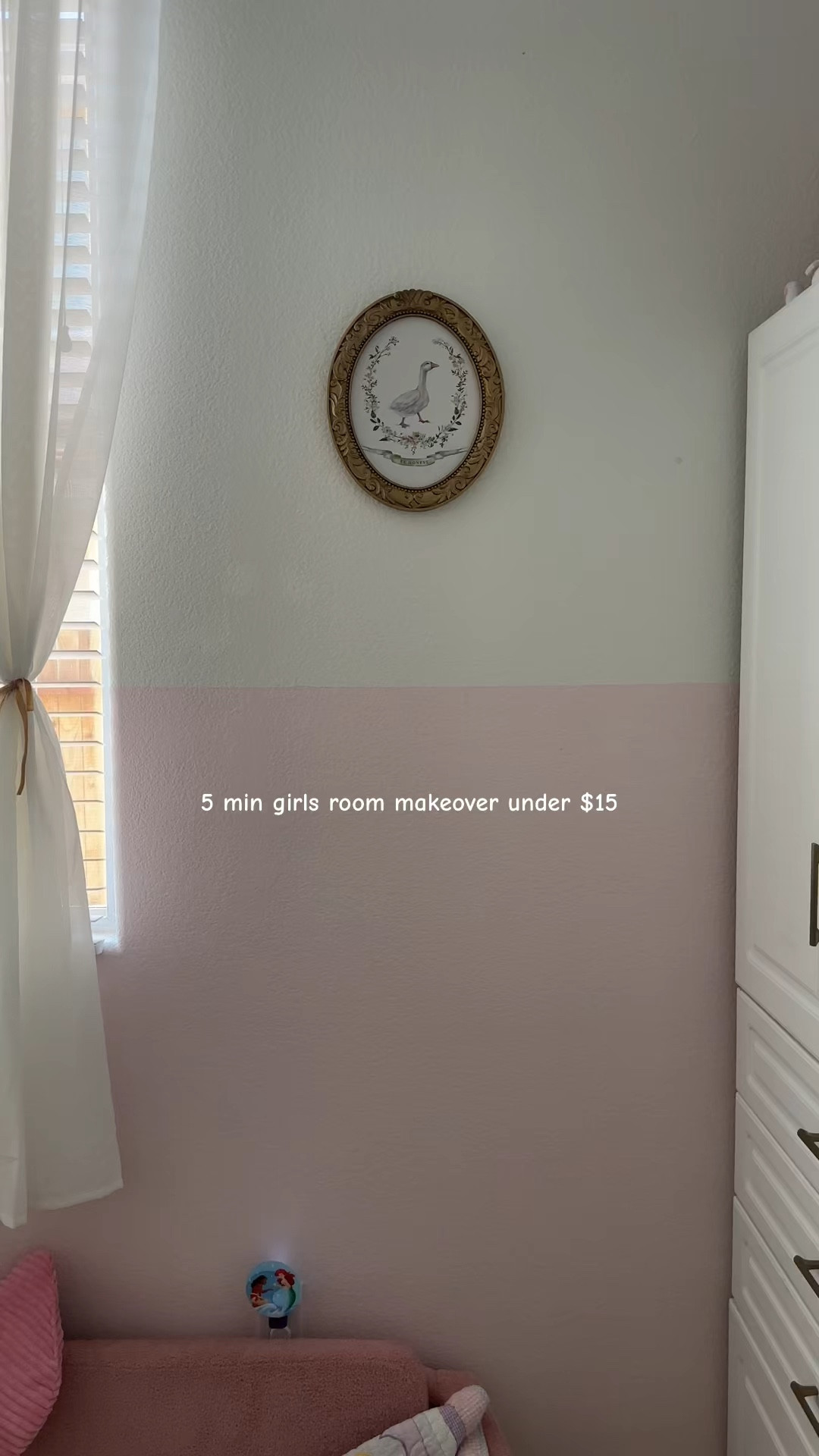 5 min girls room makeover find from Amazon under $15. Wallpaper easy to apply and no damage. #homedecor #wallpaper 

#LTKKids #LTKSeasonal #LTKHome